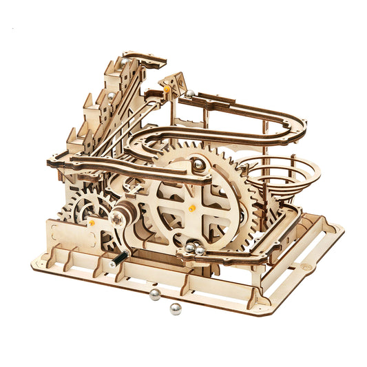 Rowood Marble Run model kit: assembly-ready wooden puzzle for adults