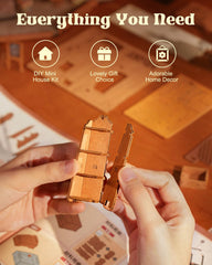 Rowood Miniature House Kit instruction support helps with setup.