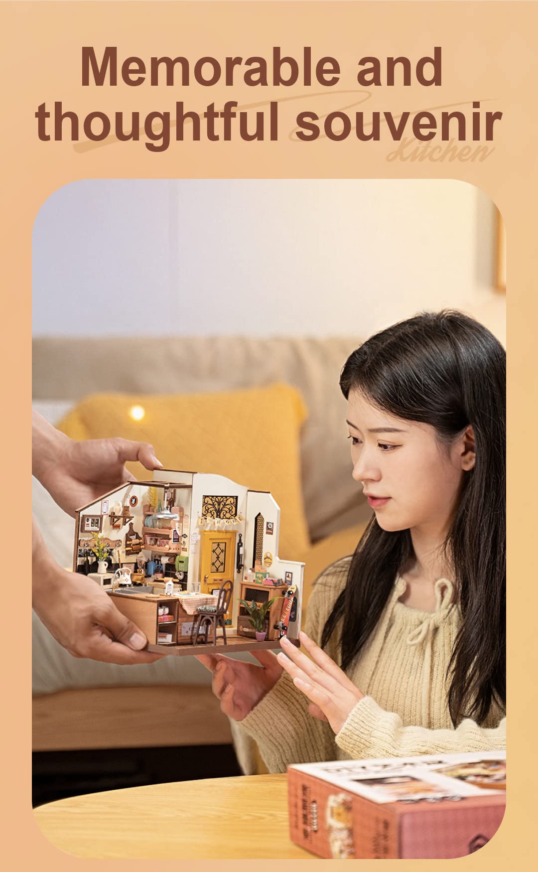 Rowood miniature kit with easy assembly guide for beginners