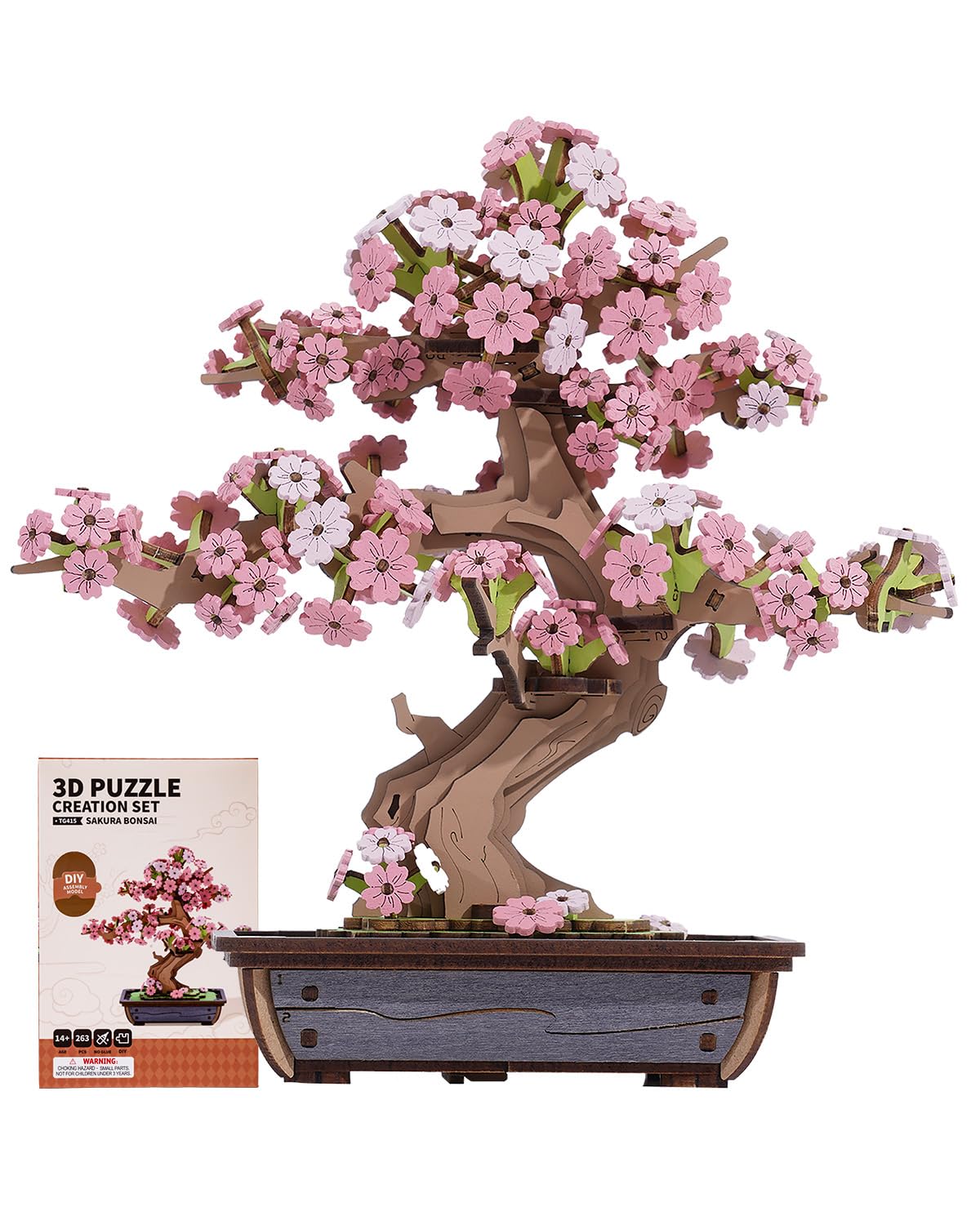 Rowood Sakura Bonsai base provides stable display after assembly.