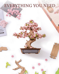 Rowood Sakura Bonsai moss layer adds realistic texture and depth.