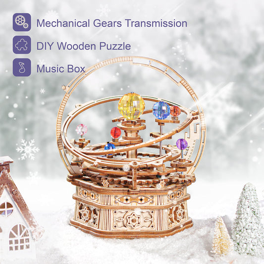 rowood starry night 3d puzzle pieces ready for easy assembly and satisfaction