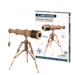 Rowood Telescope 3D Puzzle separate telescope and tripod enable versatile setups.
