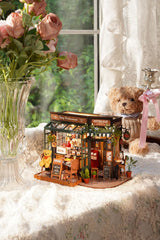 Rowood Tipsy Restaurant dining table detail, enhances realistic storytelling in miniature settings