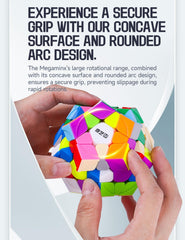 Roxenda Megaminx cube in hand for comfortable, extended puzzle sessions