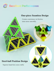 Roxenda speed cube bundle layout showing the five-cube collection