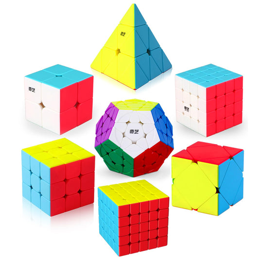 Roxenda Speed Cube Set 2x2 turning smoothly for fast solves and portability.