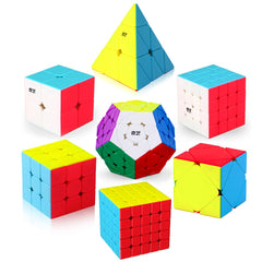 Roxenda Speed Cube Set 2x2 turning smoothly for fast solves and portability.