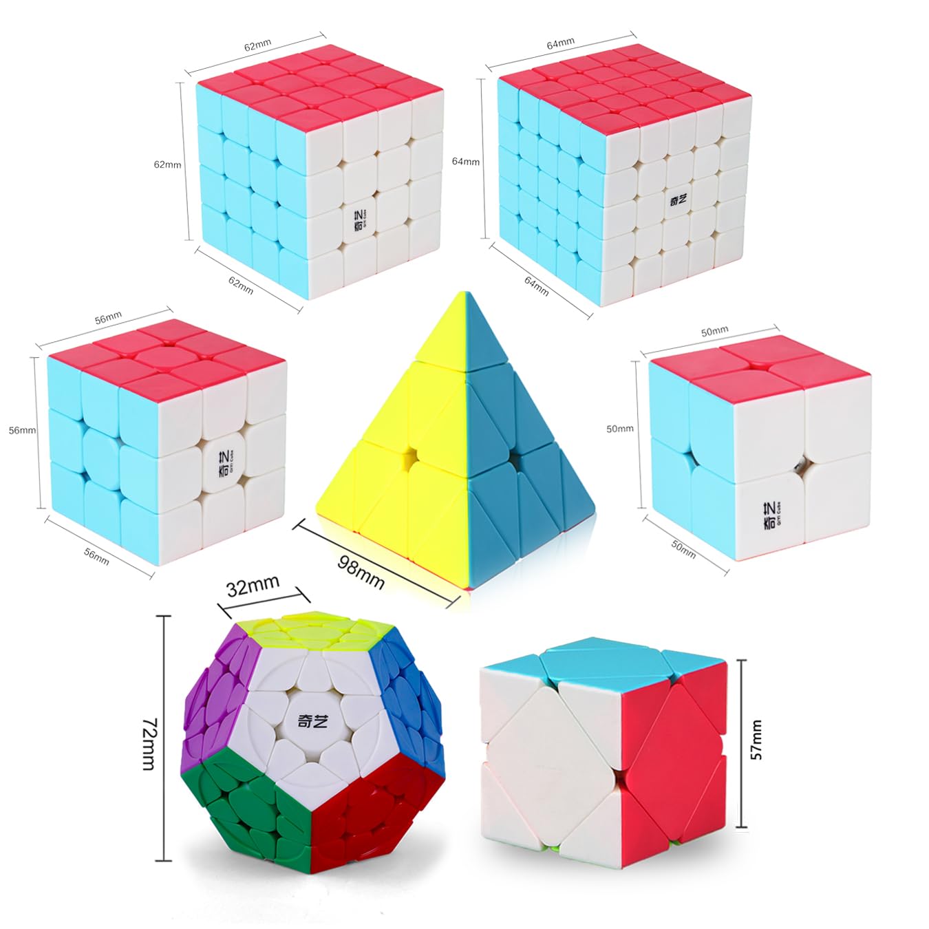 Roxenda Speed Cube Set 4x4 buttery rotation for longer solves.