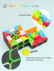 Roxenda Speed Cube Set colorful cubes stacked showing variety.