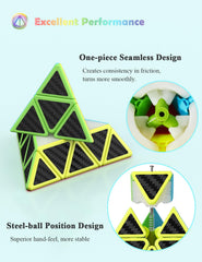 Roxenda Speed Cube Set gift-ready packaging with all three cubes.