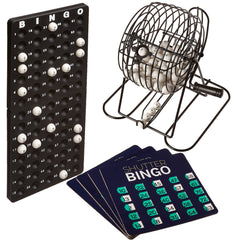 Royal Bingo Supplies 6-inch metal cage spins smoothly for quick rounds.