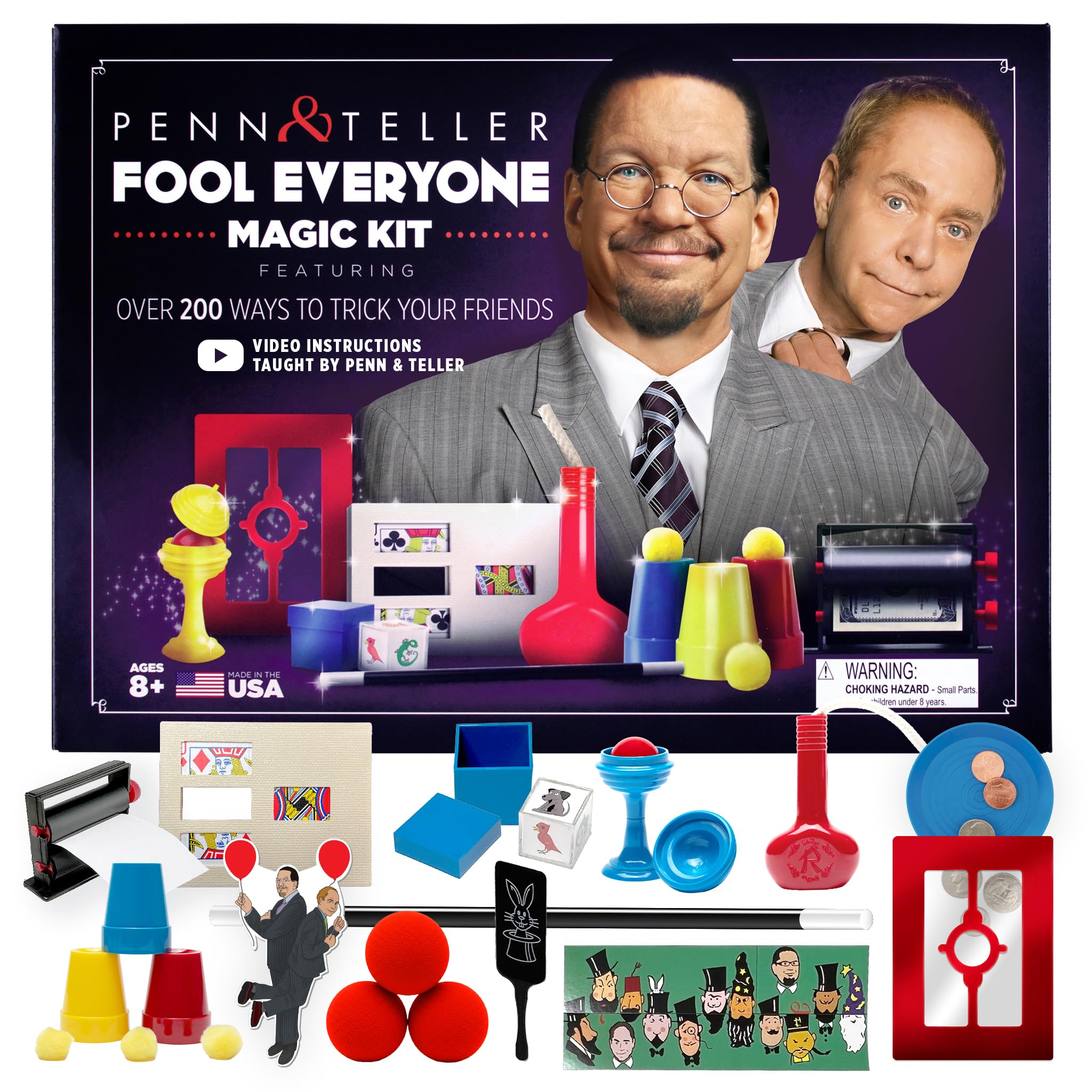 Royal Magic Penn & Teller kit Cups and Balls for beginner magic practice at home