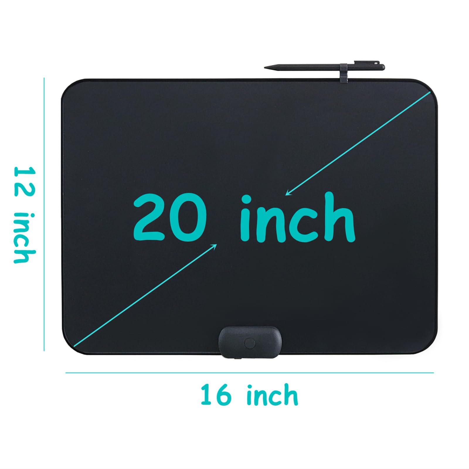 ROYALITA LCD writing pad USB-C rechargeable module for easy charging and reuse.