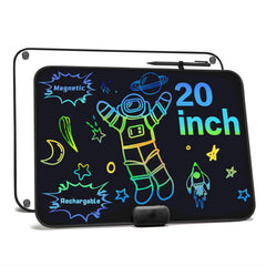 ROYALITA writing tablet magnetic mount on fridge for easy organization of chores.