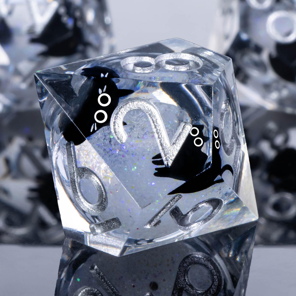Roycevon handmade dice checked for quality prior to shipping.