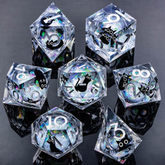 Roycevon resin cat-d10 liquid-core dice, smooth balance for steady rolls