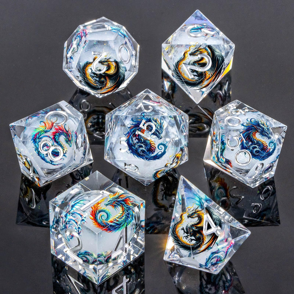Roycevon sharp-edge D20 in hand, precision resin for reliable outcomes.