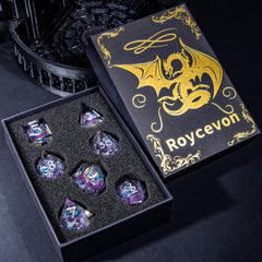 Roycevon sharp-edge D6 dice, sturdy resin with steady balance
