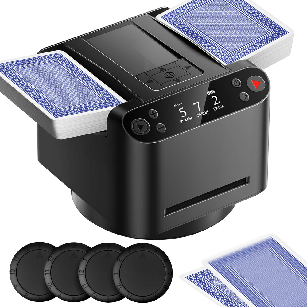 Roypouta Cardflow360 front view showcases compact design for tight game spaces.