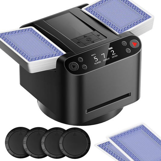 Roypouta Cardflow360 front view showcases compact design for tight game spaces.