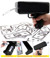 ROZOTKOE money gun black 100-bill capacity demonstration for events