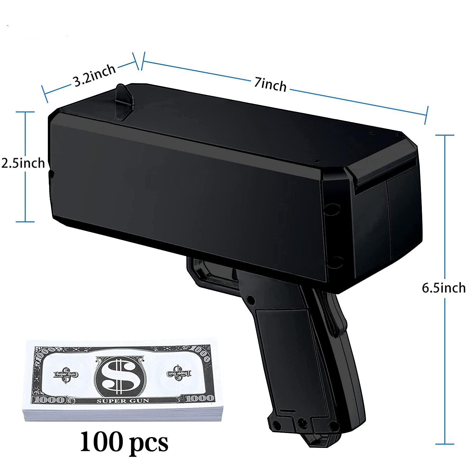 ROZOTKOE money gun black party prop at weddings and clubs