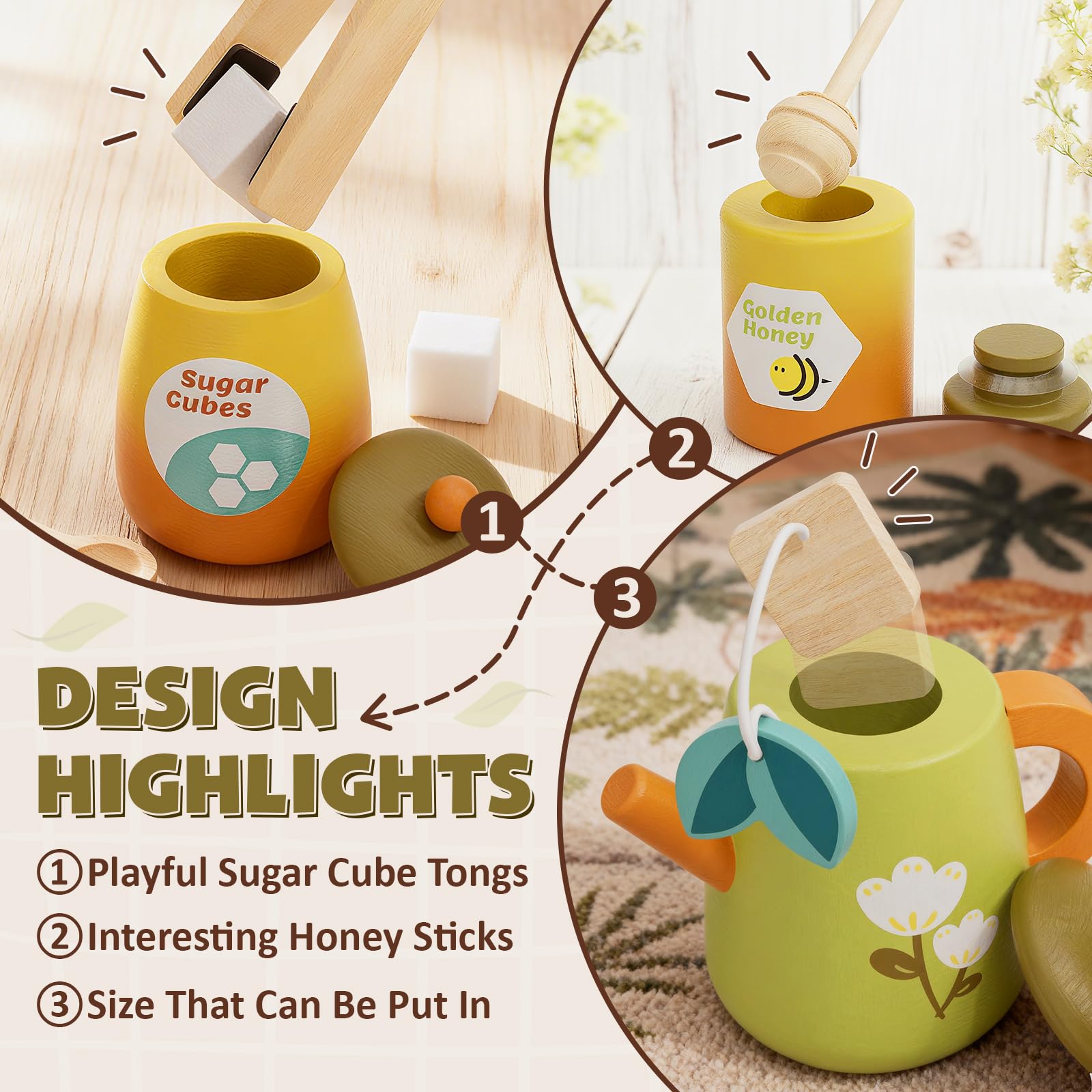 RRIBOUDWAN snack pieces spark creative storytelling during pretend meals.