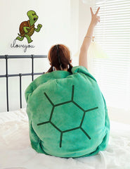 Rruonshully turtle shell pillow after unpacking needs fluffing to regain fullness.