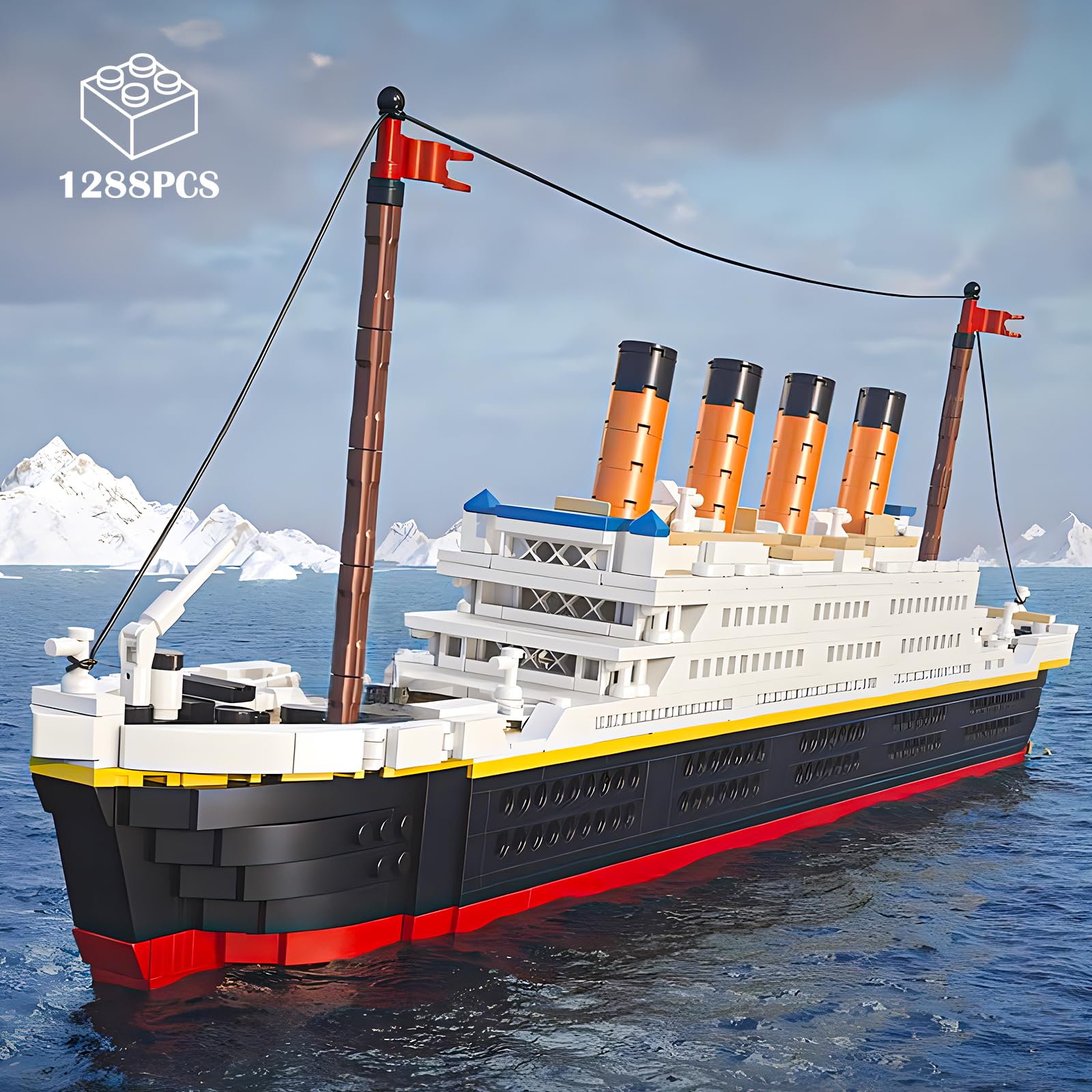 RSDHFLY Titanic model with detailed instructions for easy assembly