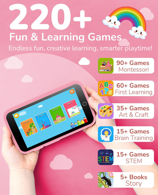 Rseaay Kids Phone 5MP rear camera for creative photos and storytelling.