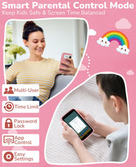 Rseaay Kids Phone durable silicone case protects against drops.