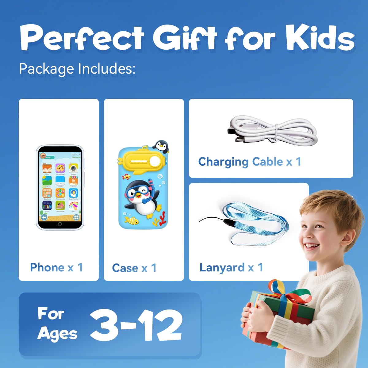 Rseaay kids smart phone gift packaging ready for gifting.
