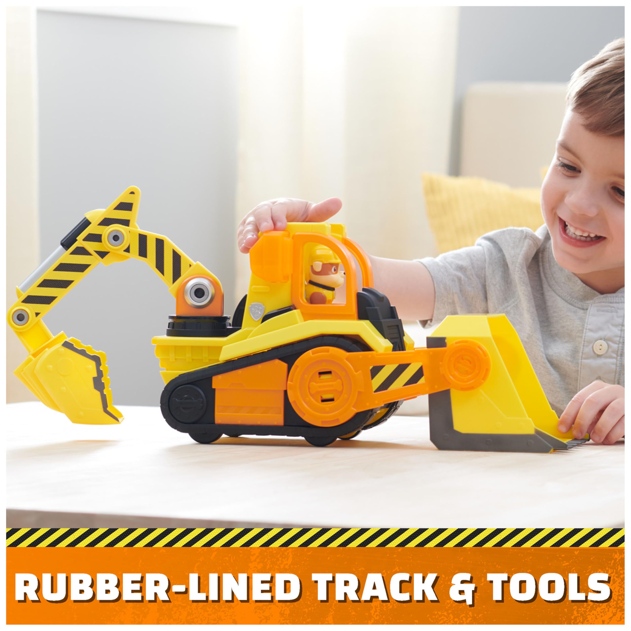 Rubble & Crew construction toy showcase encourages collaborative playtime.