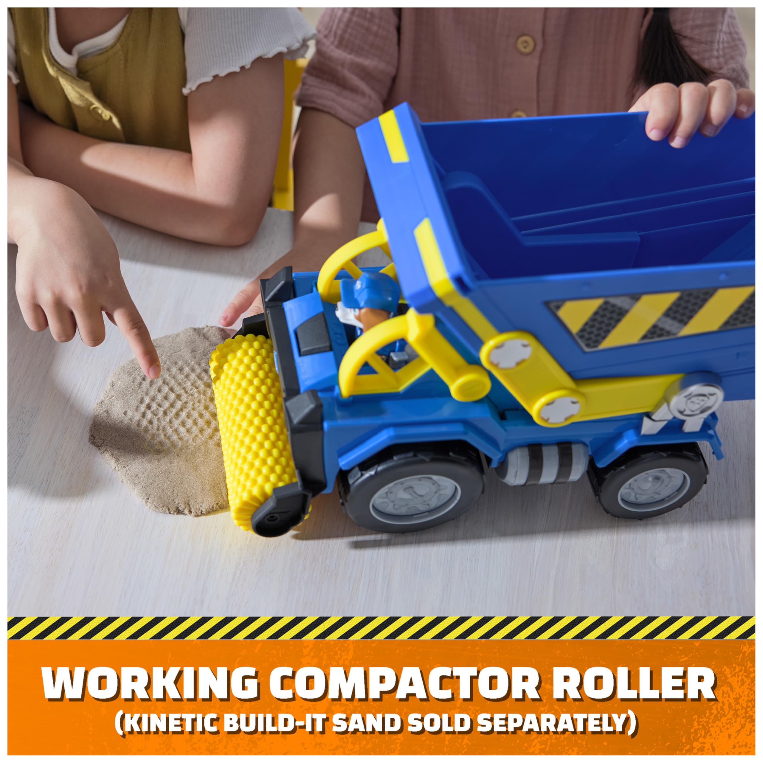 Wheels roll smoothly for on-the-go construction adventures.
