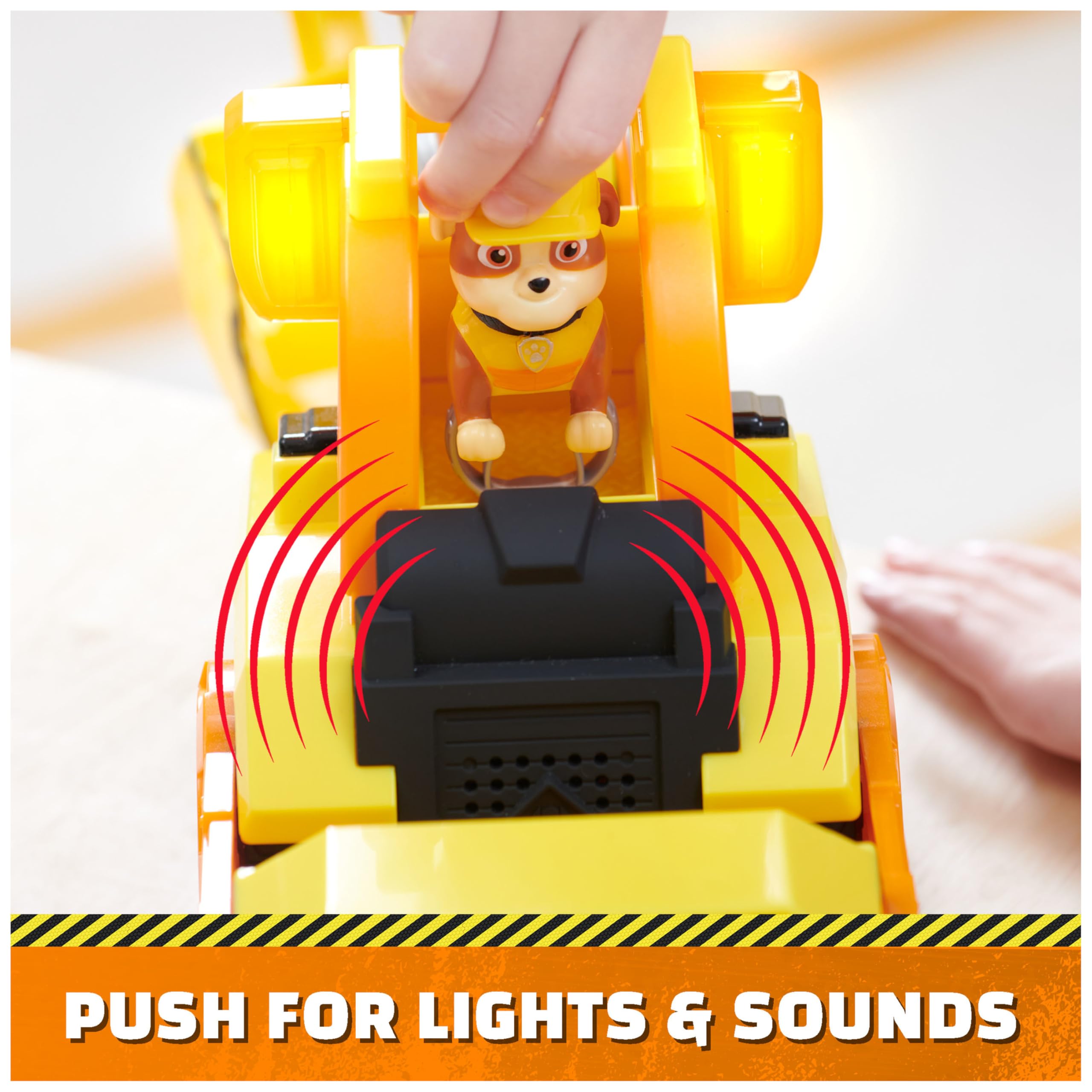 Rubble & Crew excavator pivots for realistic digging movements.