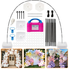 RUBFAC balloon arch kit stand assembly for quick, dramatic party entrances.
