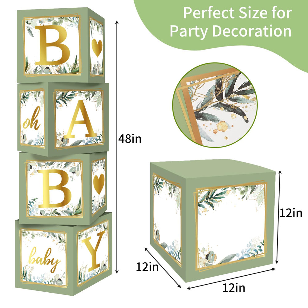 RUBFAC sage green baby boxes with easy assembly for quick setup.