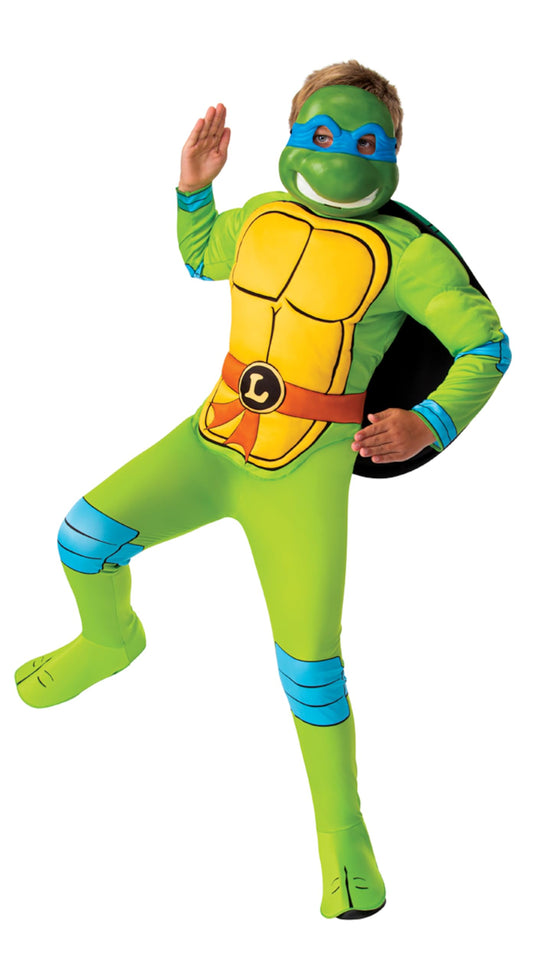 Rubies Leonardo costume jumpsuit for kids, comfortable hero wear for playtime