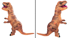 Rubies Original T-Rex inflatable costume fan in action improving inflation.