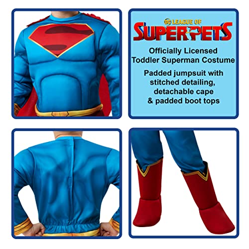 Rubies Superman toddler detachable cape for versatile costume looks