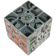 Rubik’s Disney100 Platinum Cube platinum finish, a striking collectible puzzle for display.
