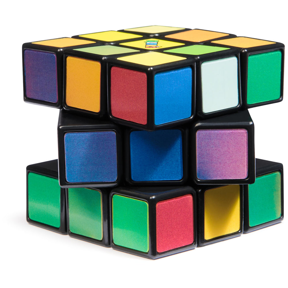 Rubik's Impossible Cube 3x3 color-changing puzzle requires two different perspectives.