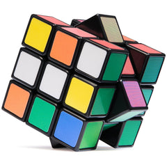 Rubik's Impossible Cube 3x3 rotating mechanism for smooth, fast play.