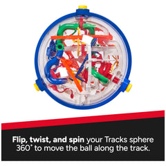 Rubik's Tracks 150 demonstrates 360-degree spin for dexterity and timing.