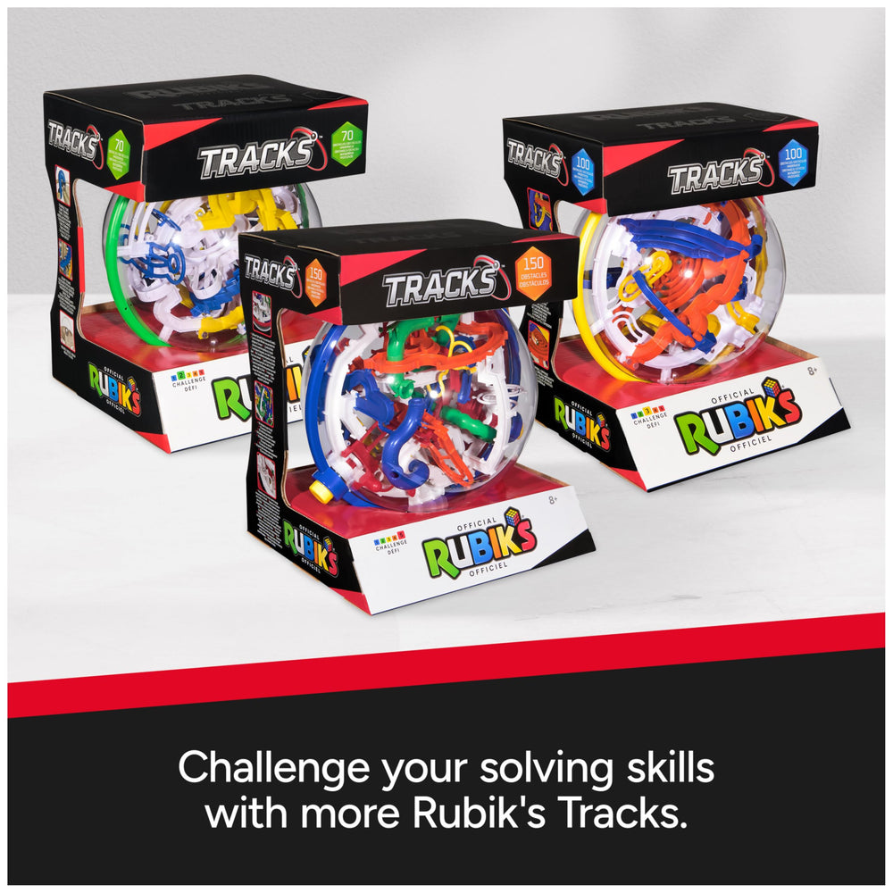 Rubik's Tracks 150 3D maze fosters spatial reasoning through hands-on play.