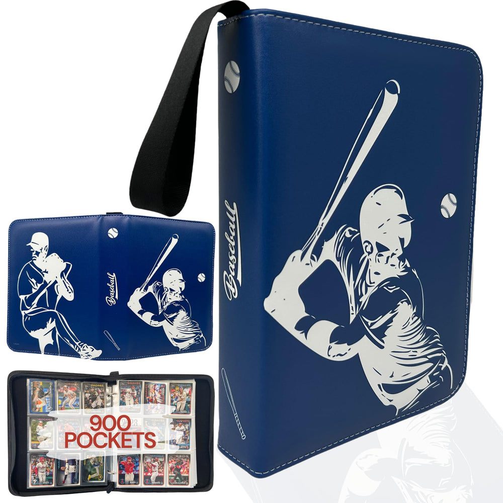Rucher baseball card binder exterior with action-packed cover art for display.