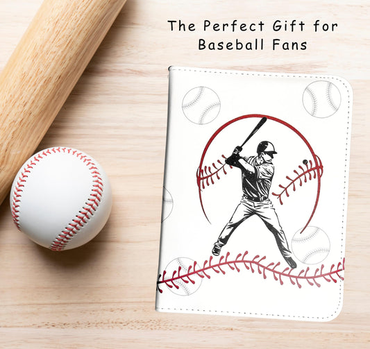 Rucher Baseball Card Binder back cover displays dynamic artwork and durable construction.