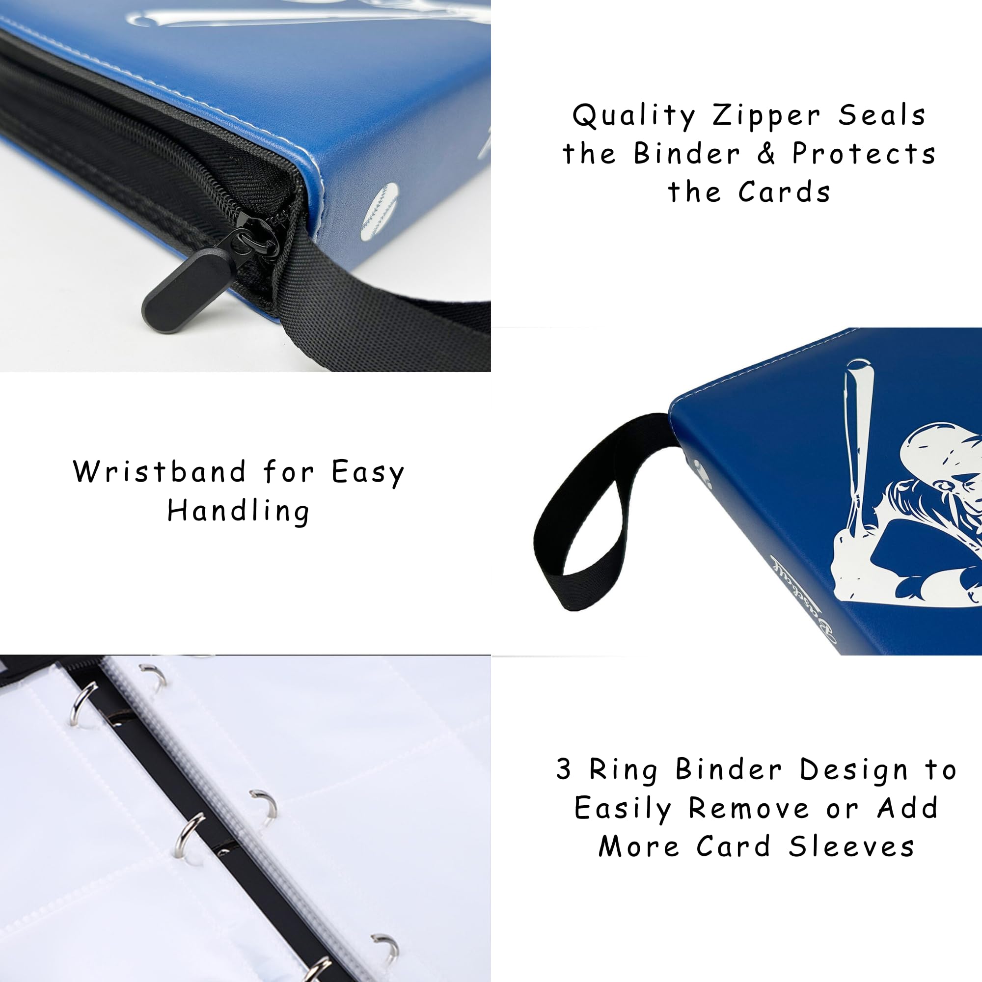 rucher binder package includes 55 sleeves and capacity for 440 cards