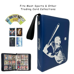 Rucher binder with zipper closure securely protects cards during transport.